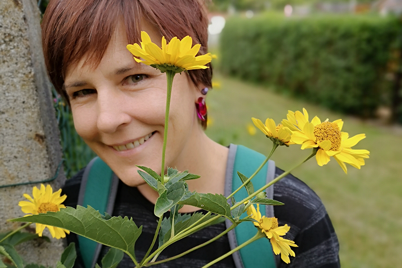 Sommer mit Blumen